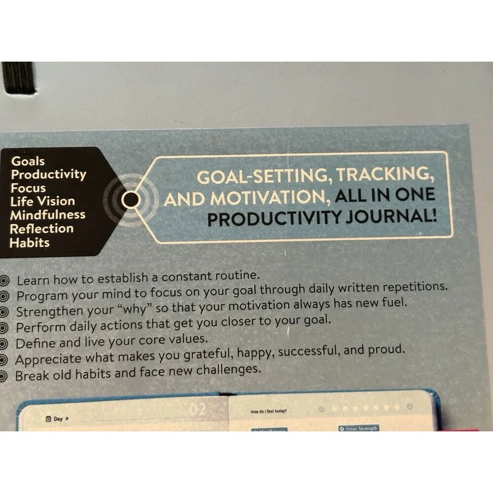 Success Journal -A Productivity Goal Planner Hardcover Book Never Used